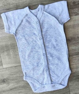 Боді "Однотоний", сірий, унісекс 0-3-6 місяців