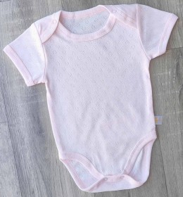 Боді "Однотоний", рожевий, дівчинка 9-12-18-24-36  місяців