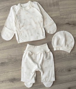 Комплект "сонце"молочний, унісекс 0-3 місяців