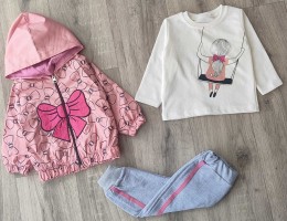 Костюм Minitix "Бант" розовый, девочка 9-12-18-24 месяцев