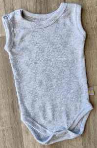 Боді-майка "Однотоний", сірий, унісекс 3-6-9-12-18-24 місяців