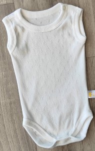 Боді-майка "Однотоний", молочний, унісекс 3-6-9-12-18-24 місяців