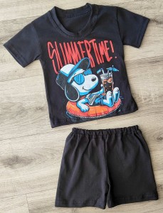 Костюм "Summer time!" чорний, хлопчик 9-12-24-36  місяців