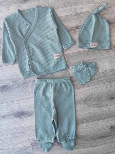 Комплект Findik "Однотонний" зелений(олівка), унісекс 3 місяців