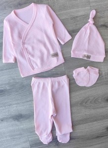 Комплект Findik "Однотонний" рожевий, дівчинка 3 місяців