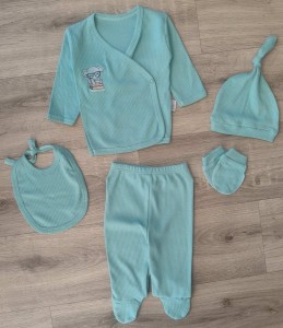Комплект Findik "Слоник", зелений(темний) , хлопчик 3 місяця