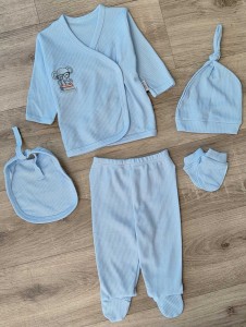 Комплект Findik "Слоник", блакитний, хлопчик 3 місяця