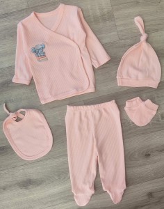 Комплект Findik "Слоник", рожевий, дівчинка 3 місяця
