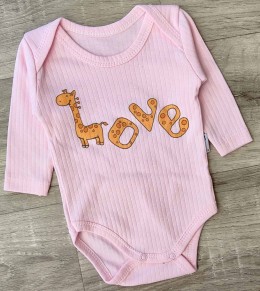 Боді Findik "Love" рожевий, дівчинка 3-6-9-12-18 місяців