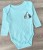 Боди Findik "Жираф и слоник" зеленый(мятный/бирюзовый), унисекс 3-6-9-12-18 месяцев, фото