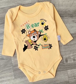 Боді Findik «Ведмедик» помаранчевий, хлопчик 3-6-9-12-18 місяців