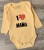 Боди Findik " I ❤ mama", оранжевый, унисекс 3-6-9-12-18 месяцев, фото