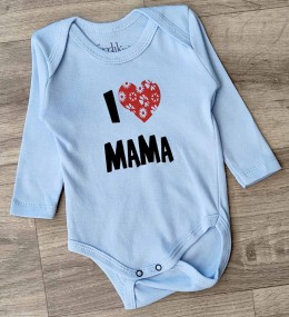 Боді Findik "I ❤ mama", блакитний, хлопчик 3-6-9-12-18 місяців