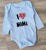 Боди Findik " I ❤ mama", голубой, мальчик 3-6-9-12-18 месяцев, фото