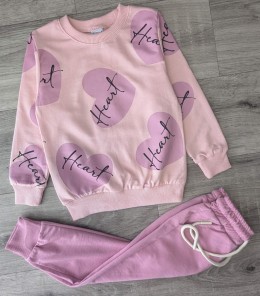 Костюм MESSINHO"сердечки" рожевий, дівчинка 2-3-4-5 років