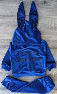 Костюм "Велюр" синій, хлопчик 9-12-24-36 місяців