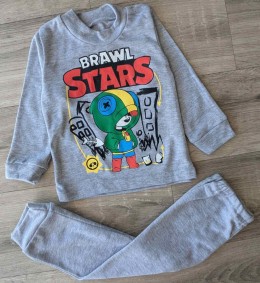 Піжама "Brawl Stars" сірий, хлопчик 1-2-3-4-5 років