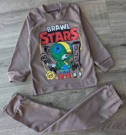 Піжама "Brawl Stars" коричневий, хлопчик 1-2-3-4-5 років