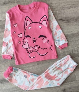 Піжама "Кішка" рожевий, дівчинка 2-3-4-5-6 років