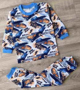 Піжама «машини» синій, хлопчик 2-3-4-5-6 років