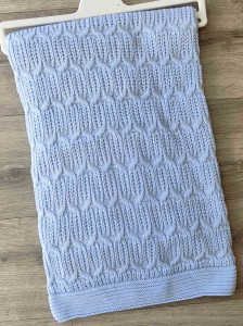 Плед Tricomer «Косичка округ» голубой, мальчик 100*110