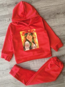 Костюм «Мавка» червоний, дівчинка 3-5-7-9  років