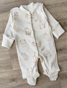 Чоловічок "Жираф+коала" молочний, унісекс 0-3 місяців