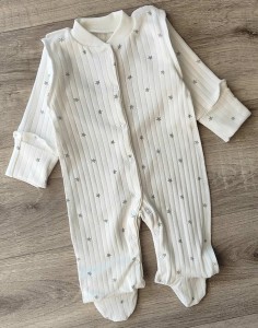 Чоловічок "Зірочки" сірий, унісекс 0-3 місяців