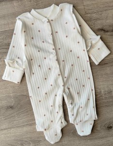 Чоловічок "Зірочки" коричневий, унісекс 0-3 місяців