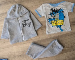 Костюм "Boy" сірий, хлопчик 3-6-9-12 місяців