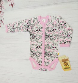 Боді "Love", рожевий, дівчинка 0-3-6 місяців