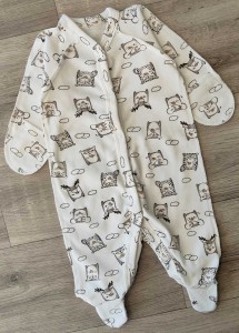 Чоловічок "Сови"  белый, унісекс 0-3 місяців