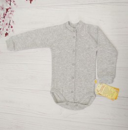 Боді "Однотонний" , сірий, унісекс 0-3-6 місяців
