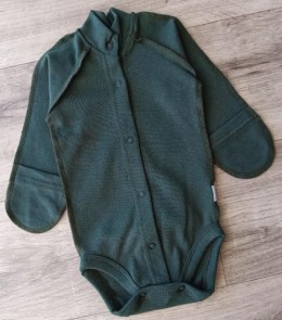 Боді "Однотонний" , зелений(темний), унісекс 0-3-6 місяців