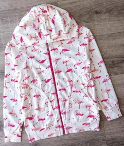 Кофта "Фламінго", білий, дівчинка  4-5-6-7  років