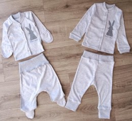 Комплект "Brave" сірий, унісекс 0-3-6-9 місяців