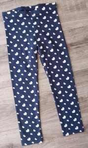 Лосини"Сердечко" , синій(темний), дівчинка 2-3-4-5-6 років