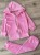 Костюм "Велюр"розовый, девочка 3-5-7-9 лет, фото
