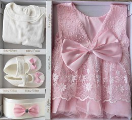 Комплект Baby Biss "Цветочек"  розовый, девочка 0-6 месяцев