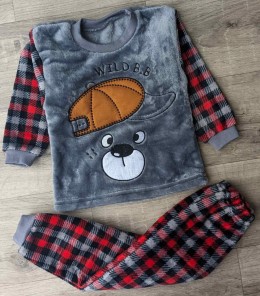 Піжама "Wild" сіра, мальчик 1-2-3-4-5 років