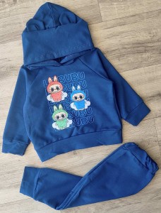 Костюм "Лабубу" синій(темний), хлопчик 9-12-24-36  місяців