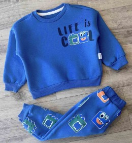 Костюм Sayin "Life is cool" синий, мальчик 2-3-4-5 года