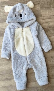 Человечек Kidex "Коала" серый, мальчик 3-6-9-12 месяцев
