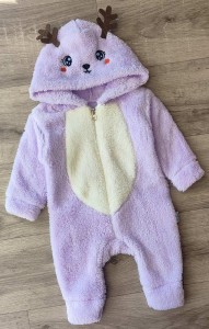 Человечек Kidex "Олененок" фиолетовый(сиреневый), девочка 3-6-9-12 месяцев