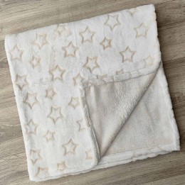 Плед "Зірочки" бежевий, унісекс 85*80