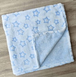 Плед "Зірочки" блакитний, хлопчик 85*80