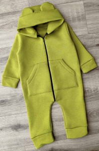 Ромпер "Однотонний" зелений(олівка), унісекс 3-6-9-24 місяців