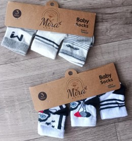 Шкарпетки Mira «Мікс малюнків» мікс кольорів, дівчинка 0-12 місяців