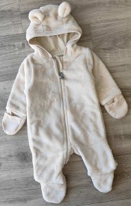 Чоловічок "Однотонний" бежевий, унісекс 3-6-9-12 місяців