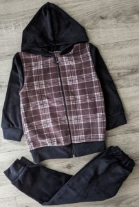 Костюм "Клітиночка" коричневий, хлопчик 2-3-4-5 років